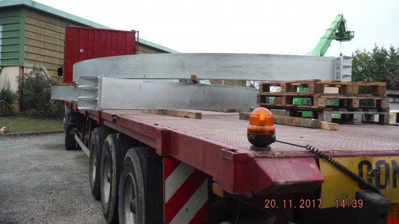 Ensemble de ceintures pour renforcement de piles de pont
