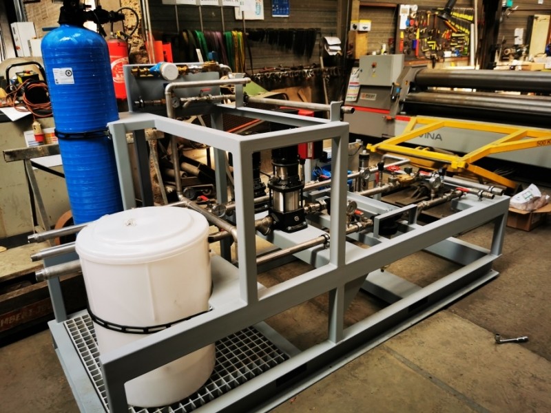 Skid de préparation et distribution de fluides