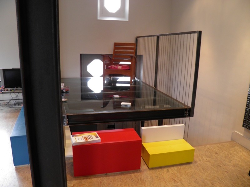 Passerelle plancher verre