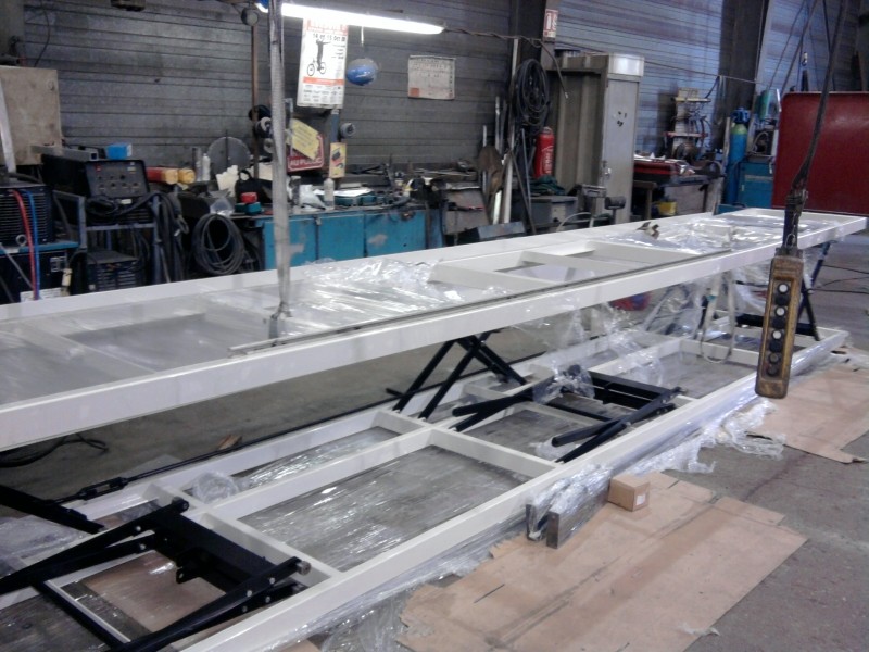Ensemble de tables pour ligne de production