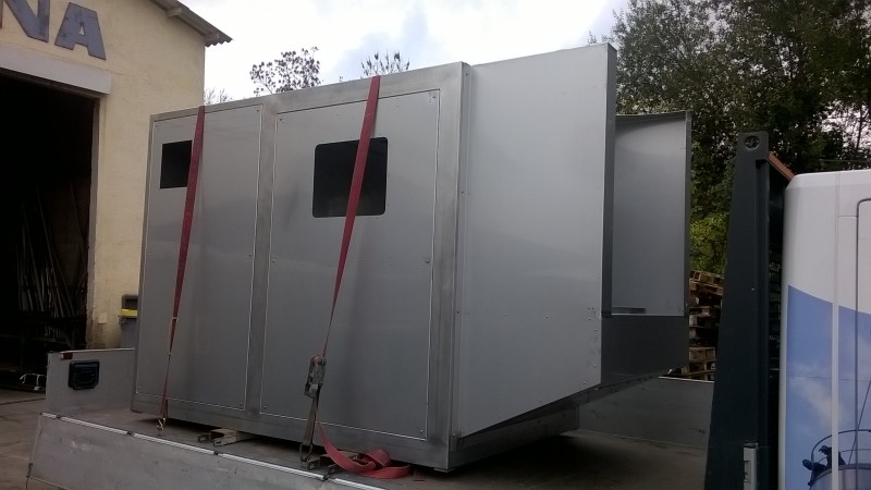 Châssis inox pour machine agro alimentaire